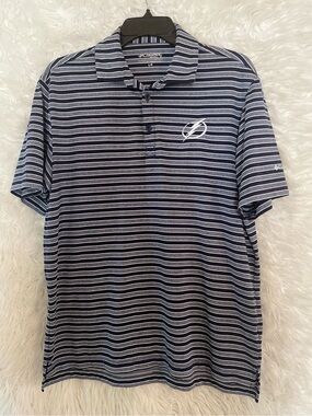 Tampa Bay Lightning Columbia Golf Omni-Wick Members Men’s Polo Shirt L